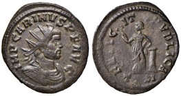 Carino (282-283) Antoniniano (Ticinum) Busto radiato a d. - R/ La Felicità stante - RIC 295 AE (g 3,50)
SPL