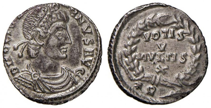 Giuliano II (361-363) Siliqua (Treveri) Busto diademato a d. - R/ Scritta in cor...