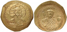 BISANZIO Costantino IX (1042-1055) Histamenon - Busto di Cristo di fronte - R/ Busto coronato di fronte - Sear 1830 AU (g 4,39)
SPL