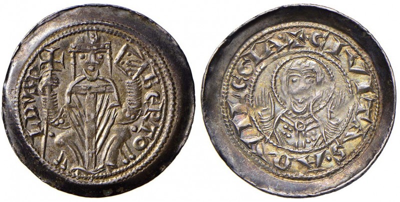 AQUILEIA Bertoldo (1218-1251) Denaro - Biaggi 141 AG (g 1,08) RR Bellissima pati...