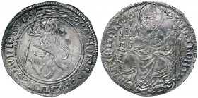 BOLOGNA Repubblica (sec. XV) Grossone da 4 bolognini - CNI 30/53 AG (g 3,18) Esemplare di ottima qualità per questo tipo di moneta, bella patina
qSPL...