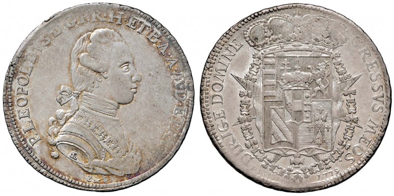 FIRENZE Pietro Leopoldo (1765-1790) Francescone 1779 - MIR 380/3 AG (g 27,26)
S...