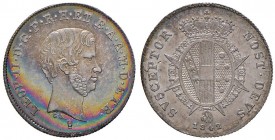 FIRENZE Leopoldo II (1824-1859) Paolo 1845 - MIR 457/3 AG (g 2,63) Splendida patina iridescente al D/
SPL/SPL+