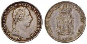 MILANO Francesco I (1815-1835) Mezza lira 1822 - Pag. 148; Mont. 366 AG (g 2,17)
qSPL