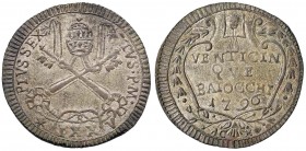 Benedetto XIV (1740-1758) Baiocco 1756 A. XVI - Munt. 177 CU (g 11,26)
BB+