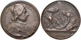 Benedetto XIV (1740-1758) Medaglia A. XVIII Lavanda - Opus: Hamerani AE (g 13,88) Riconio. Difetti di conio
SPL