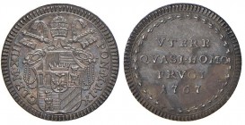 Clemente XIII (1758-1769) Grosso 1767 A. IX - Munt. 29c; CNI 71 AG (g 1,31) Splendida patina iridescente
qFDC