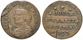 Pio VI (1775-1799) San Severino Sampietrino 1797 - Munt. 406a CU (g 15,32) R 
BB