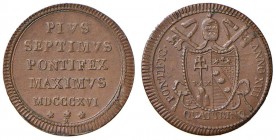 Pio VII (1800-1823) Quattrino 1816 A. XVII - Nomisma 297 CU (g 2,00)
SPL+