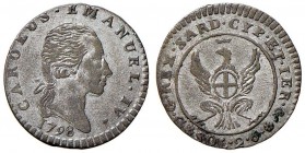 Carlo Emanuele IV (1796-1802) 2,6 Soldi 1798 - Nomisma 488 MI (g 2,62)
BB