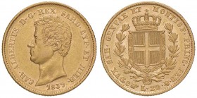 Carlo Alberto (1831-1849) 20 Lire 1839 T - Nomisma 651 AU 
qSPL/SPL+