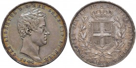 Carlo Alberto (1831-1849) 5 Lire 1844 G - Nomisma 697 AG Colpetti al bordo, bella patina iridescente intensa
qSPL/SPL