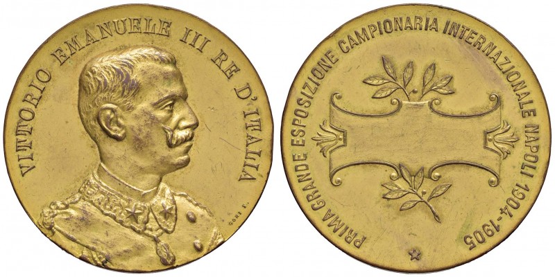 Medaglia 1904 - Prima grande Esposizione Campionaria Internazionale di Napoli 19...