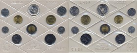 REPUBBLICA ITALIANA Divisionale 1983 - Dieci valori in confezione 
FDC