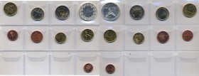 REPUBBLICA ITALIANA Divisionale 2004 - Nove valori compreso il 5 euro dedicato alla RAI. I valori sciolti ma la confezione aperta ma allegata
FDC