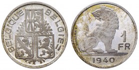 BELGIO Leopoldo III (1934-1951) Frank 1940 FR/NL - Bogaert 2669B2 AG (g 4,67) Riconio officiale in argento
FDC