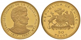 CILE 50 Pesos 1968 - KM 184 AU (g 10,00)
FS