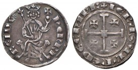CIPRO Enrico II (1310-1324) Grosso - Schl. VI, 22 variante AG (g 4,41) Alla fine della leggenda ci sono tre anelletti vuoti, variante non reperita in ...