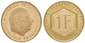 FRANCIA Franc 1988 Charles De Gaulle - KM 979 AU (g 9,00) 
FS