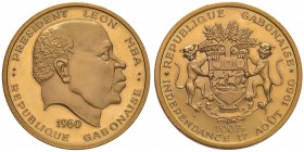 GABON 100 Francs 1960 - KM 4 AU (g 32,00) 
FDC