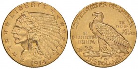 USA 2,50 Dollars 1914 - KM 128 AU (g 4,21)
SPL+