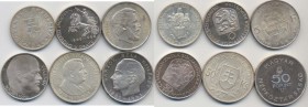 Lotto di sei monete come da foto 
FDC-FS