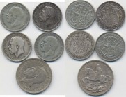 Lotto di sette monete come da foto 
SPL-FDC