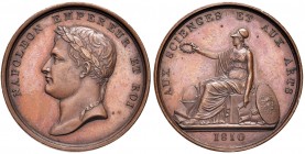 MEDAGLIE NAPOLEONICHE Medaglia 1810 aux Sciences et aux Arts - AE (g 15,62 - Ø 32 mm) 
SPL