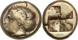 Ancient coins
RÖMISCHEN REPUBLIK / GRIECHISCHE MÜNZEN / BYZANZ / ANTIK / ANCIENT / ROME / GREECE

Greece, Jonia. Hekte 390 p.n.e. Elektron 

Aw.:...