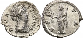Ancient coins
RÖMISCHEN REPUBLIK / GRIECHISCHE MÜNZEN / BYZANZ / ANTIK / ANCIENT / ROME / GREECE

Roman Empire. Faustyna I (138-141). Denar pośmier...