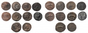 Ancient coins
RÖMISCHEN REPUBLIK / GRIECHISCHE MÜNZEN / BYZANZ / ANTIK / ANCIENT / ROME / GREECE

Roman Empire. Follis IV wiek AE -17, group 10 pie...