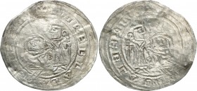 Medieval coins 
POLSKA/POLAND/POLEN/SCHLESIEN/GERMANY

Bolesław III Krzywousty (1102-1138) Brakteat protekcyjny, 1135-1138 

Aw.: Książę w prawo,...