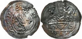 Medieval coins 
POLSKA/POLAND/POLEN/SCHLESIEN/GERMANY

Bolesław IV Kędzierzawy (1146-1173) Denar 1157-1166 

Aw.: Popiersie księcia z mieczem, po...