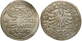 Sigismund I Old
POLSKA/ POLAND/ POLEN/ LITHUANIA/ LITAUEN

Zygmunt I Stary. Grosz (Groschen) 1527, Krakow /Cracow 

Połysk w tle.Kopicki 417

D...