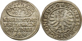 Sigismund I Old
POLSKA/ POLAND/ POLEN/ LITHUANIA/ LITAUEN

Zygmunt I Stary. Grosz (Groschen) 1529, Krakow /Cracow 

Połysk w tle.Kopicki 417

D...