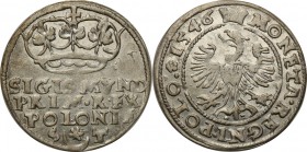 Sigismund I Old
POLSKA/ POLAND/ POLEN/ LITHUANIA/ LITAUEN

Zygmunt I Stary. Grosz (Groschen) 1546, Krakow /Cracow 

Końcówka POLONIE na awersie. ...