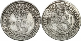 Sigismund II August
POLSKA/ POLAND/ POLEN/ LITHUANIA/ LITAUEN

Zygmunt II August. Trojak 3 Grosze (Groschen) 1563, Vilnius 

Delikatny połysk w t...