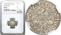 Sigismund II August
POLSKA/ POLAND/ POLEN/ LITHUANIA/ LITAUEN

Zygmunt II August. PółGrosz (Groschen) 1547, Vilnius NGC MS64 (2 MAX NOTE) 

Druga...