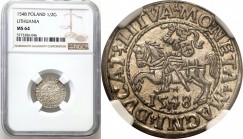 Sigismund II August
POLSKA/ POLAND/ POLEN/ LITHUANIA/ LITAUEN

Zygmunt II August. PółGrosz (Groschen) 1548, Vilnius NGC MS64 (2 MAX NOTE) 

Druga...