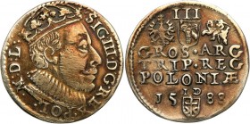 COLLECTION of Polish 3 grosze
POLSKA/ POLAND/ POLEN/ LITHUANIA/ LITAUEN

Zygmunt lll Waza. Trojak koronny 3 Grosze (Groschen) 1588, BIG HEAD, Olkus...