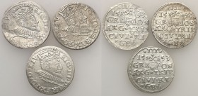 COLLECTION of Polish 3 grosze
POLSKA/ POLAND/ POLEN/ LITHUANIA/ LITAUEN

Zygmunt III Waza. Trojak 3 Grosze (Groschen) 1593, Riga, group 3 coins 
...