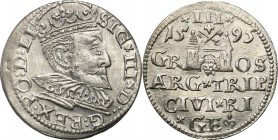 COLLECTION of Polish 3 grosze
POLSKA/ POLAND/ POLEN/ LITHUANIA/ LITAUEN

Zygmunt III Waza. Trojak 3 Grosze (Groschen) 1595, Riga 

Odmiana z końc...