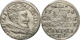 COLLECTION of Polish 3 grosze
POLSKA/ POLAND/ POLEN/ LITHUANIA/ LITAUEN

Zygmunt III Waza. Trojak 3 Grosze (Groschen) 1596, Riga 

Ładny stan zac...