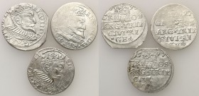 COLLECTION of Polish 3 grosze
POLSKA/ POLAND/ POLEN/ LITHUANIA/ LITAUEN

Zygmunt III Waza. Trojak 3 Grosze (Groschen) 1597, Riga, group 3 coins 
...