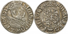 Sigismund III Vasa 
POLSKA/ POLAND/ POLEN/ LITHUANIA/ LITAUEN

Zygmunt III Waza. 3 krucierze 1615, Krakow /Cracow 

Patyna. Kopicki 887 (R1)

D...