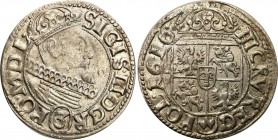 Sigismund III Vasa 
POLSKA/ POLAND/ POLEN/ LITHUANIA/ LITAUEN

Zygmunt III Waza. Trzykrucierzówka 1616, Krakow /Cracow 

Herb Awdaniec na rewersi...