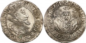 Sigismund III Vasa 
POLSKA/ POLAND/ POLEN/ LITHUANIA/ LITAUEN

Zygmunt lll Waza. Ort (18 Grosz (Groschen)) 1614, Gdansk / Danzig 

Kropka za łapą...