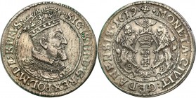 Sigismund III Vasa 
POLSKA/ POLAND/ POLEN/ LITHUANIA/ LITAUEN

Zygmunt III Waza. Ort (18 Grosz (Groschen)) 1619, Gdansk / Danzig - RARE DATE 

Wy...