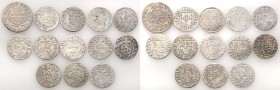 Sigismund III Vasa 
POLSKA/ POLAND/ POLEN/ LITHUANIA/ LITAUEN

Zygmunt III Waza, Karol Gustaw, August II Mocny, Jerzy Wilhelm, group 13 coins 

-...