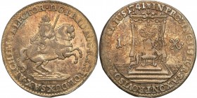 Augustus III the Sas 
POLSKA/POLAND/POLEN/SACHSEN/FRIEDRICH AUGUST II

August III Sas. Grosz (Groschen) 1741 Wikariat, Dresden 

Kolorowa patyna,...